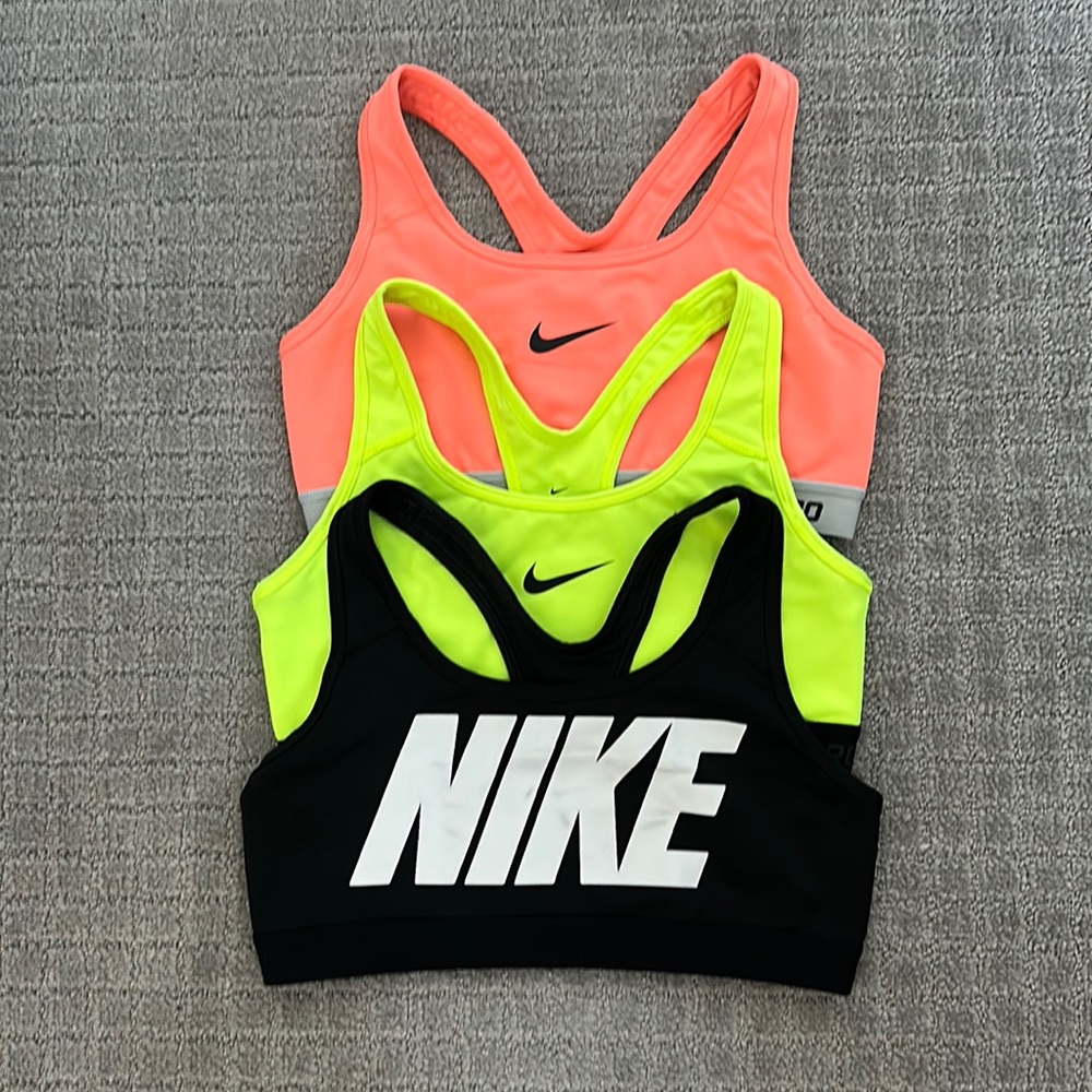 Nike dry fit sports bras (batch of 3)